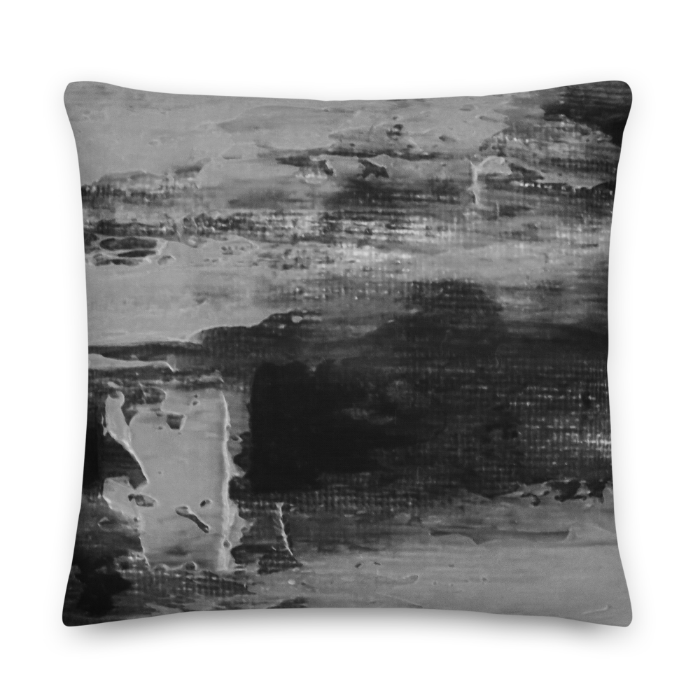 Rainbow Black Pillow