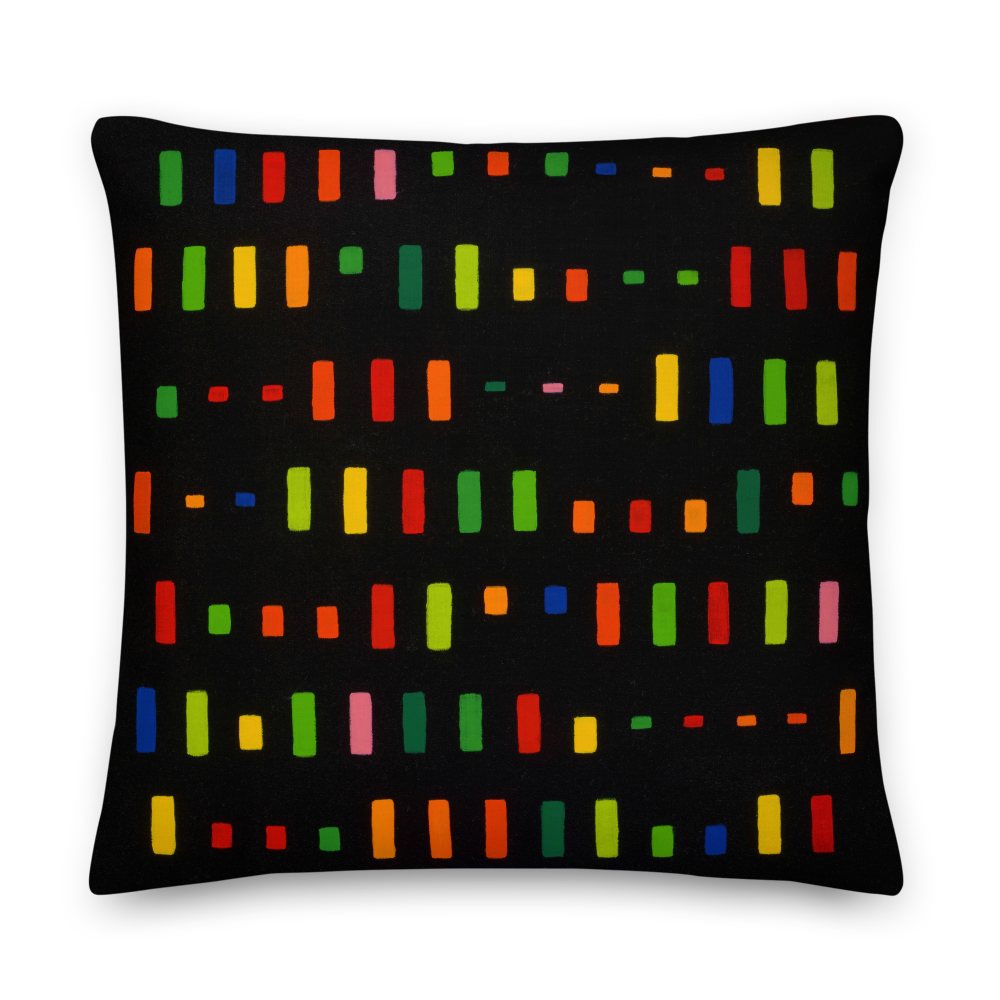 Melody on Black Pillow