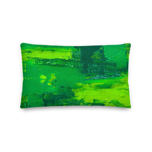 Rainbow Green Pillow