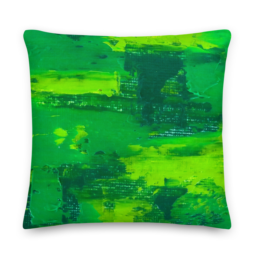 Rainbow Green Pillow