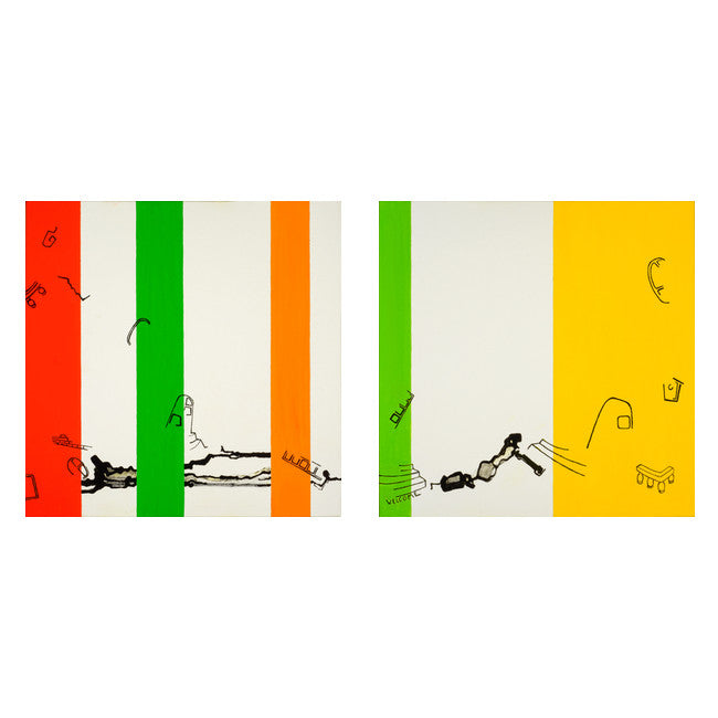 Home diptych - Acrylic Block