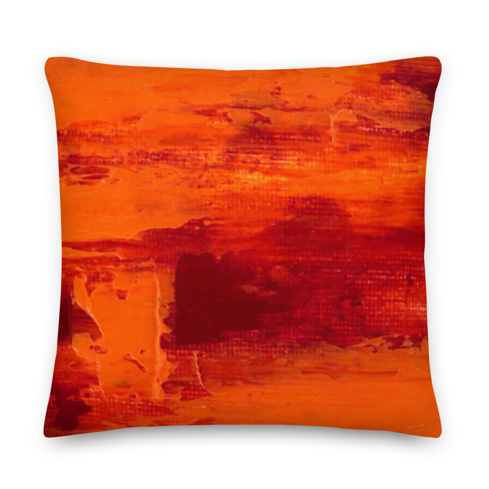 Rainbow Orange Pillow