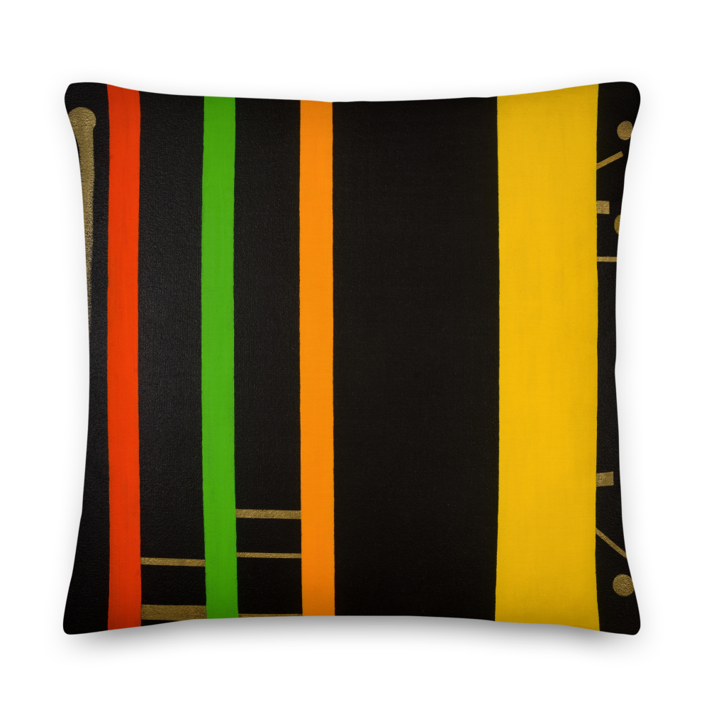 Untitled Black 15 Pillow