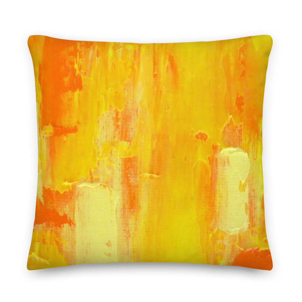 Rainbow Yellow Pillow