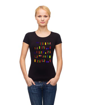 Women's Squares Bamboo T-Shirt