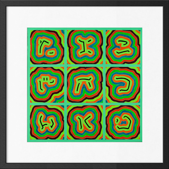 Matrix / Green - Giclée Print