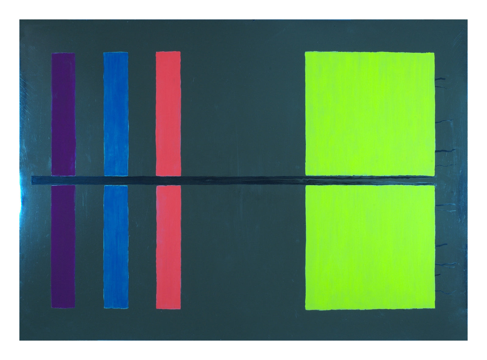 Metal Blue - Acrylic Glass Stand