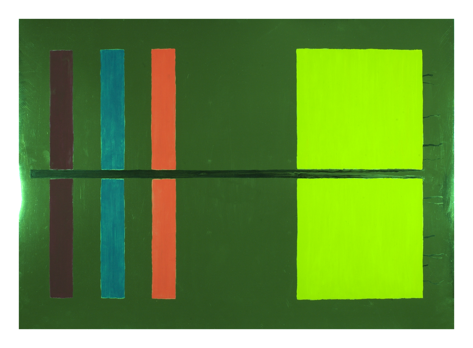 Metal Green - Acrylic Glass Stand