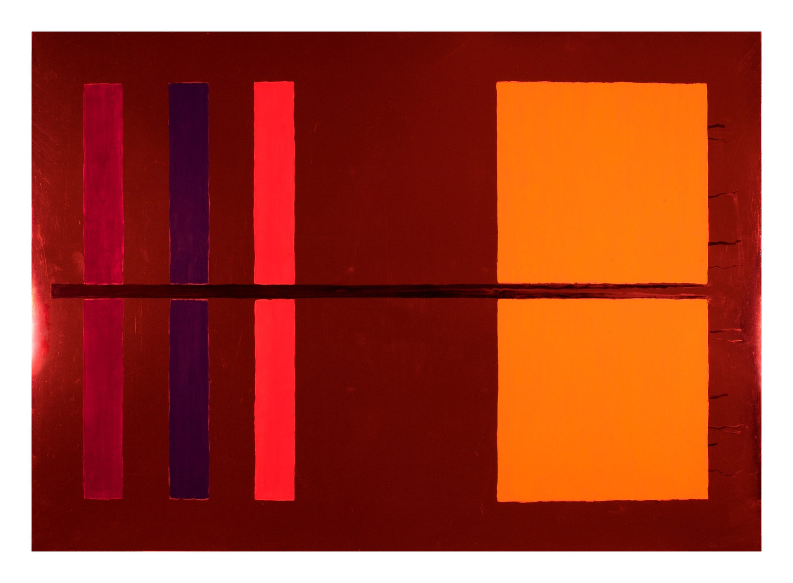 Metal Red - Acrylic Glass Stand