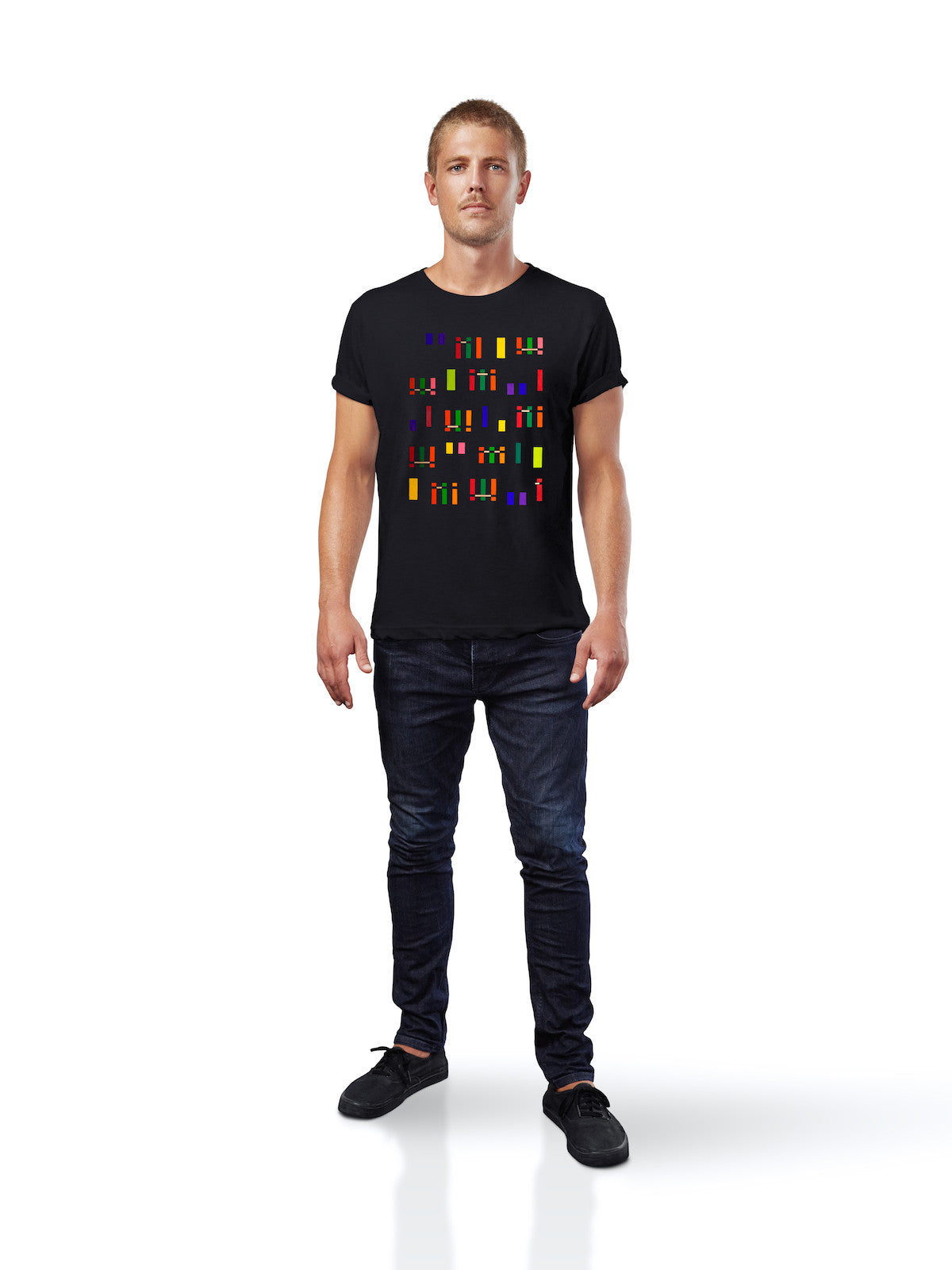 Men's Squares Bamboo T-Shirt